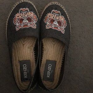Kenzo women’s tiger embroidered espadrilles